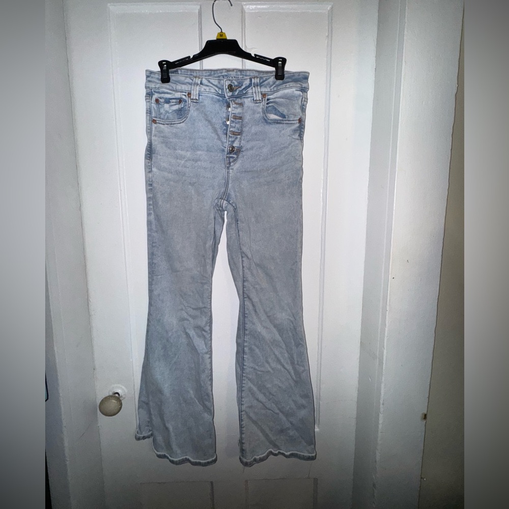 Size 12 short American Eagle super high rise flares